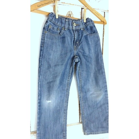 Kids/childrens slim straight leg Levis 514 blue denim jeans - 6 - Picture 3 of 6